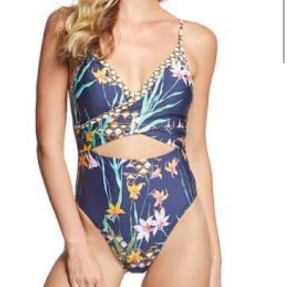 trina turk fiji floral one piece